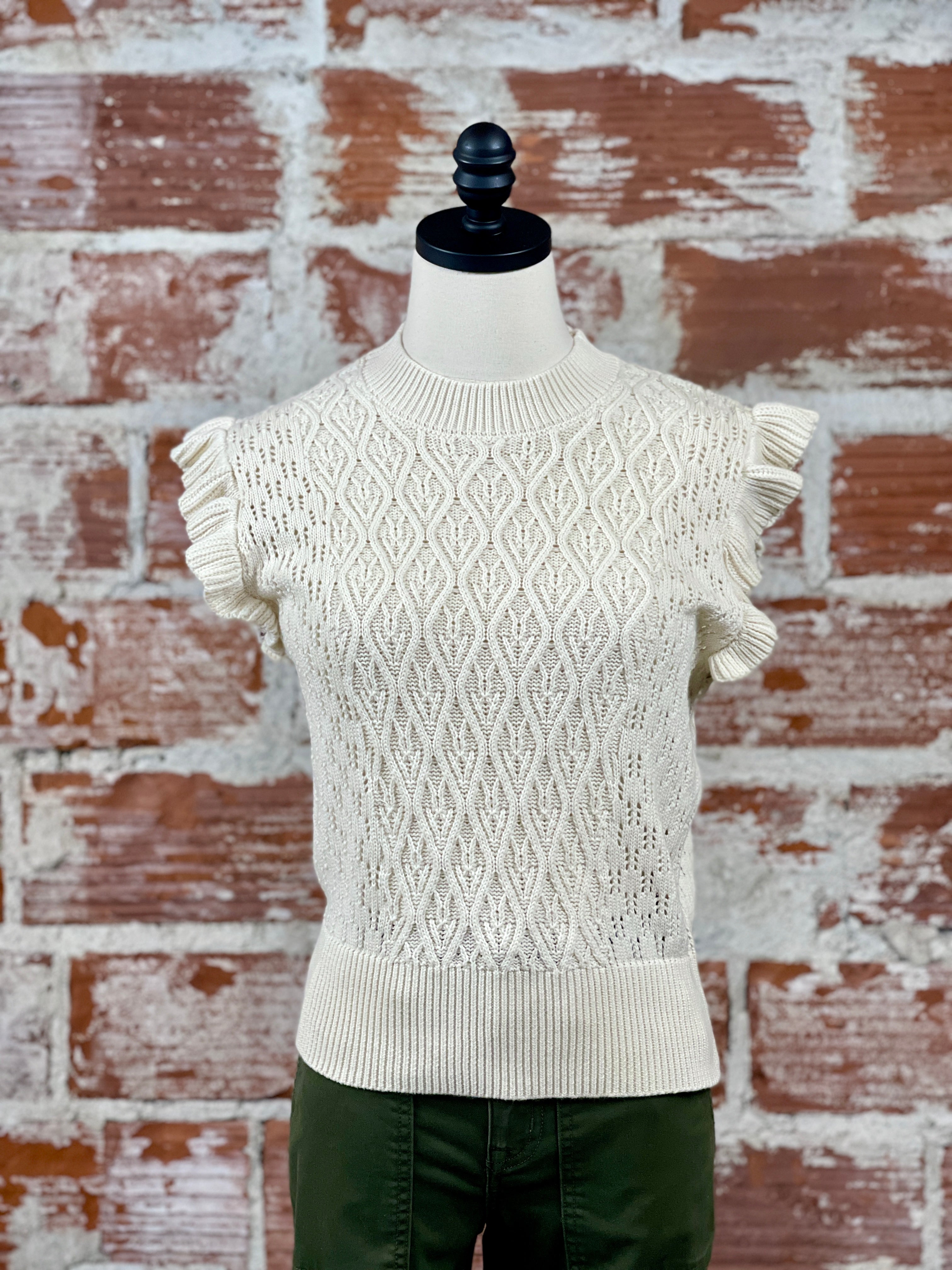 Another Love Mona Sweater in Vintage Cream-132 - Sweaters S/S (Jan - June)-Little Bird Boutique