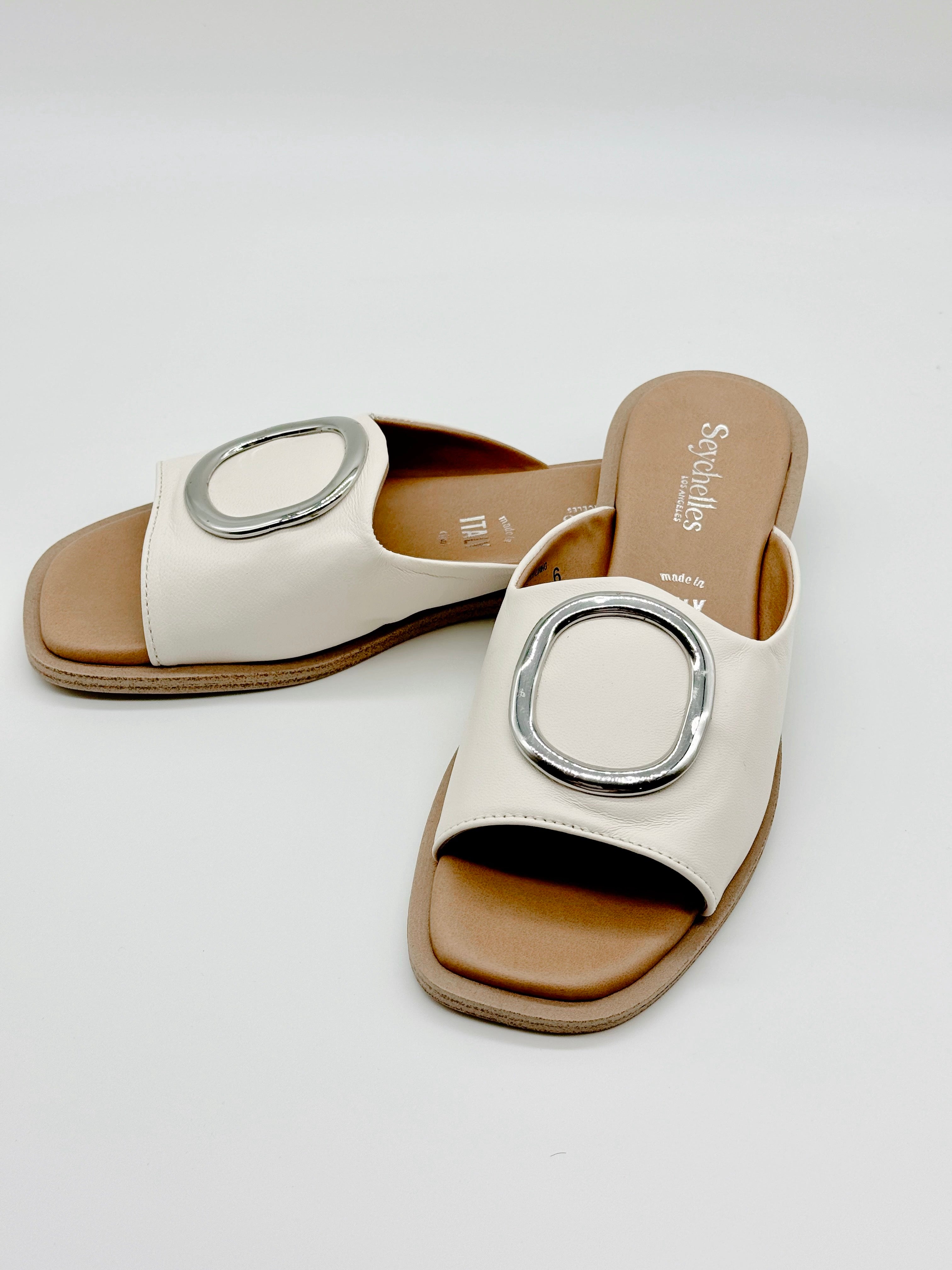 Seychelles End of Time Sandals in Off White Leather-312 Shoes-Little Bird Boutique
