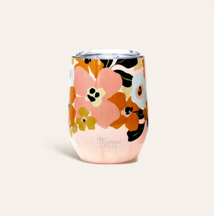 The Darling Effect Wine Tumbler-Lil' Floral Delight-410 General Gifts-Little Bird Boutique