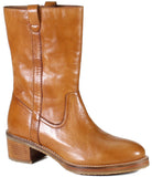 Diba True Crush It Midi Boots in Cognac Leather-312 Shoes-Little Bird Boutique