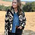 Thread and Supply Canyon Jacket in Cream and Black Aztec-141 Outerwear Coats & Jackets-Little Bird Boutique