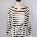 Z Supply Stand Out Striped Sweatshirt in Crystal and Black-142 Sweatshirts & Hoodies-Little Bird Boutique