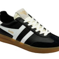 Gola Cyclone Leather Sneakers in Black/White/Gum-312 Shoes-Little Bird Boutique