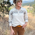 Flora Sweater in Oatmeal-131 - Sweaters F/W (June - Nov)-Little Bird Boutique