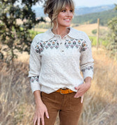 Flora Sweater in Oatmeal-131 - Sweaters F/W (June - Nov)-Little Bird Boutique