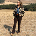 Thread and Supply Canyon Jacket in Cream and Black Aztec-141 Outerwear Coats & Jackets-Little Bird Boutique