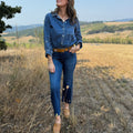 Kut from the Kloth Kelsey Jeans in Royal Dark Stone Wash-210 Denim-Little Bird Boutique