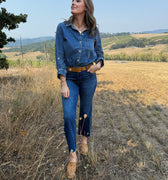 Kut from the Kloth Kelsey Jeans in Royal Dark Stone Wash-210 Denim-Little Bird Boutique