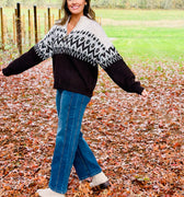 Aspen Trail Zipper Sweater-131 - Sweaters F/W (June - Nov)-Little Bird Boutique