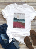 Yellowstone Graphic Tee in White-121 Jersey Tops - Short Sleeve-Little Bird Boutique