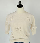 Roslyn Sweater in Off-White-131 - Sweaters F/W (June - Nov)-Little Bird Boutique