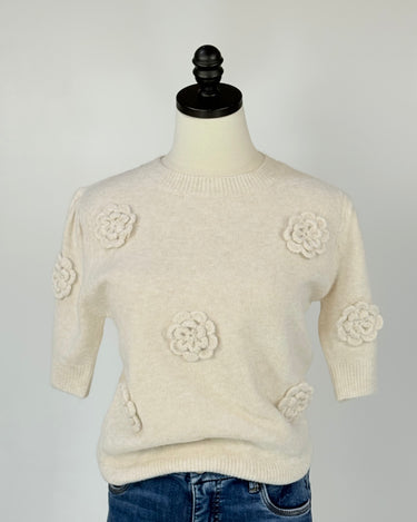 Roslyn Sweater in Off-White-131 - Sweaters F/W (June - Nov)-Little Bird Boutique