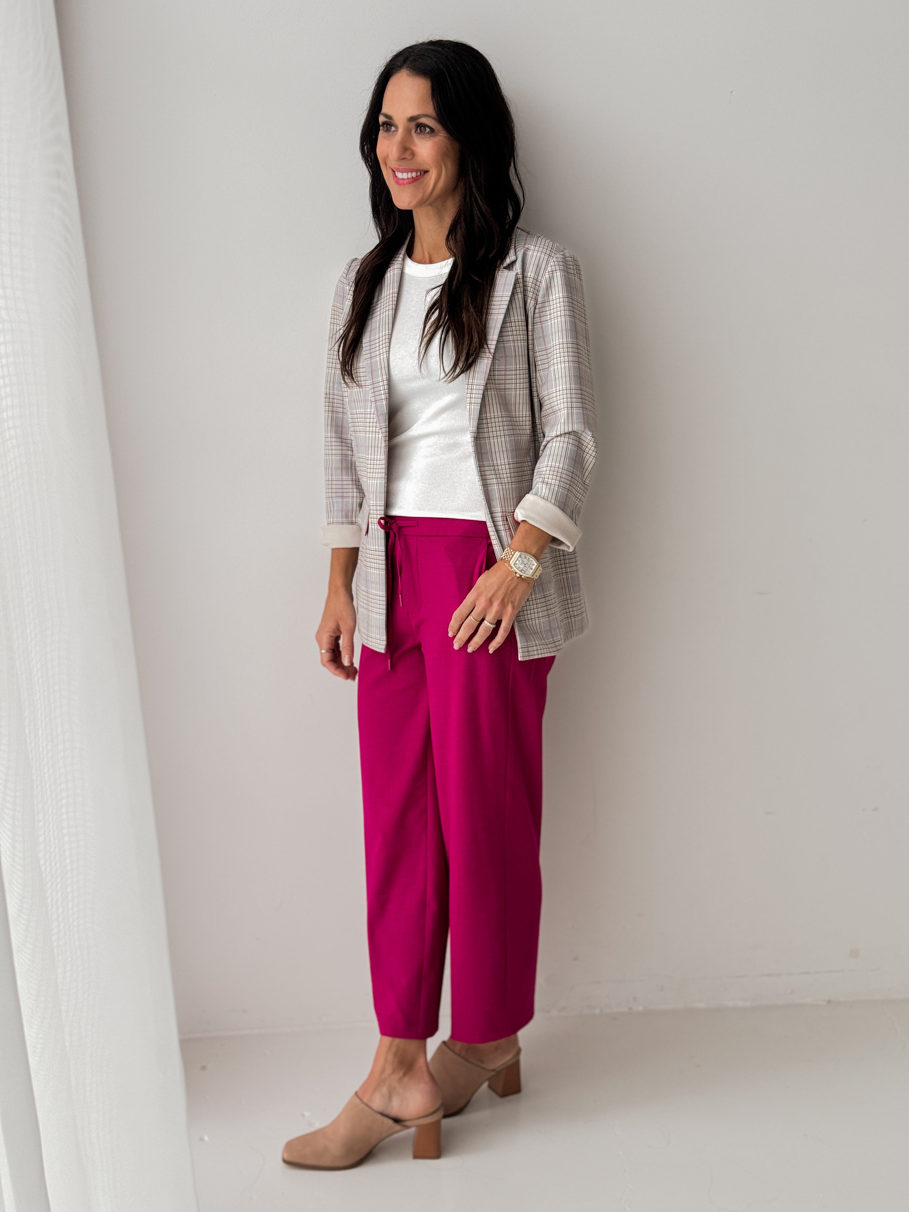 Italian Prato Pink Linen Pants – StudioSuits
