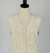 Sevilla Vest in Off-White-111 - Woven Top F/W (June- Nov)-Little Bird Boutique