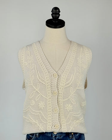 Sevilla Vest in Off-White-111 - Woven Top F/W (June- Nov)-Little Bird Boutique