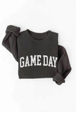 Game Day Sweatshirt in Black-142 Sweatshirts & Hoodies-Little Bird Boutique