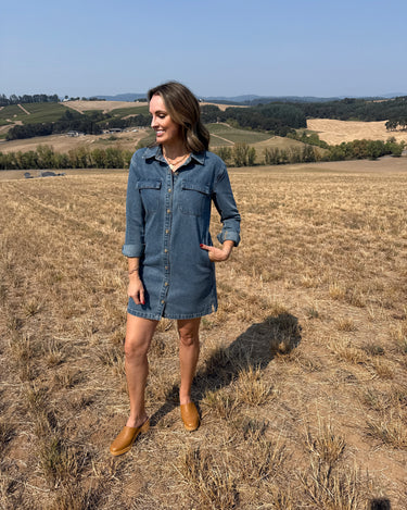 Thread and Supply Ivanna Dress in Grace Wash-151 Dresses - Short-Little Bird Boutique