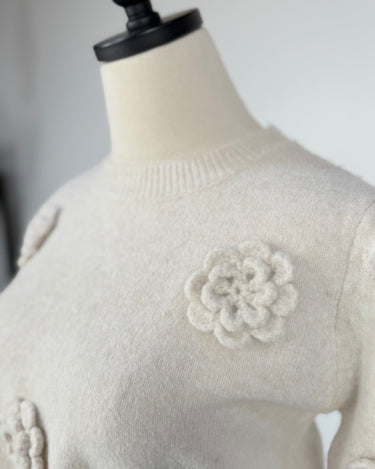 Roslyn Sweater in Off-White-131 - Sweaters F/W (June - Nov)-Little Bird Boutique
