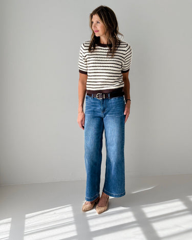 Oat New York Wide Leg Denim in Billie Wash-210 Denim-Little Bird Boutique