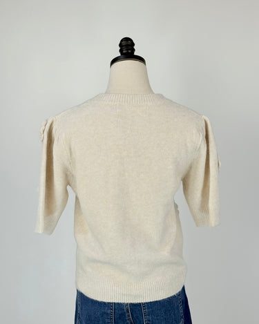 Roslyn Sweater in Off-White-131 - Sweaters F/W (June - Nov)-Little Bird Boutique