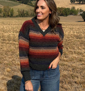Thread and Supply Rena Sweater in Autumn Leaves Ombre-131 - Sweaters F/W (June - Nov)-Little Bird Boutique