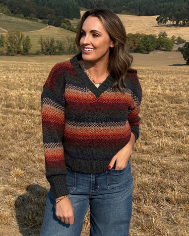 Thread and Supply Rena Sweater in Autumn Leaves Ombre-131 - Sweaters F/W (June - Nov)-Little Bird Boutique