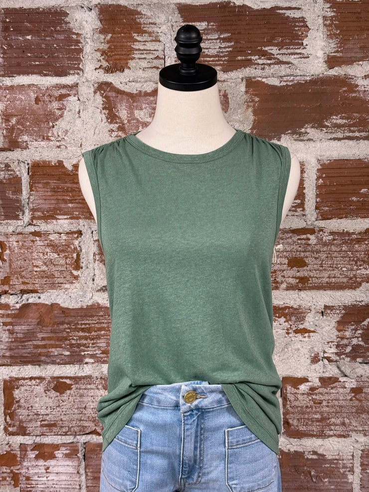 Carve Designs Larisa Hemp Tank in Dark Haze-122 - Jersey Tops S/S (Dec - May)-Little Bird Boutique