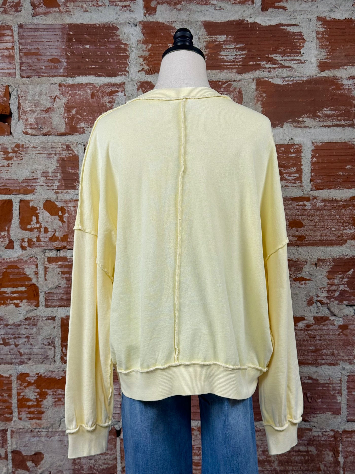 Viva Sweatshirt in Lemon-142 Sweatshirts & Hoodies-Little Bird Boutique