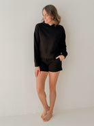 Thread and Supply Elliot Shorts in Black-232 Shorts-Little Bird Boutique