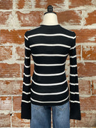 Z Supply Scarlett Henley in Black-121 - Jersey Tops F/W (June - Nov)-Little Bird Boutique