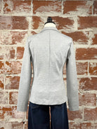 Kate Blazer in Grey Melange-143 Blazers-Little Bird Boutique