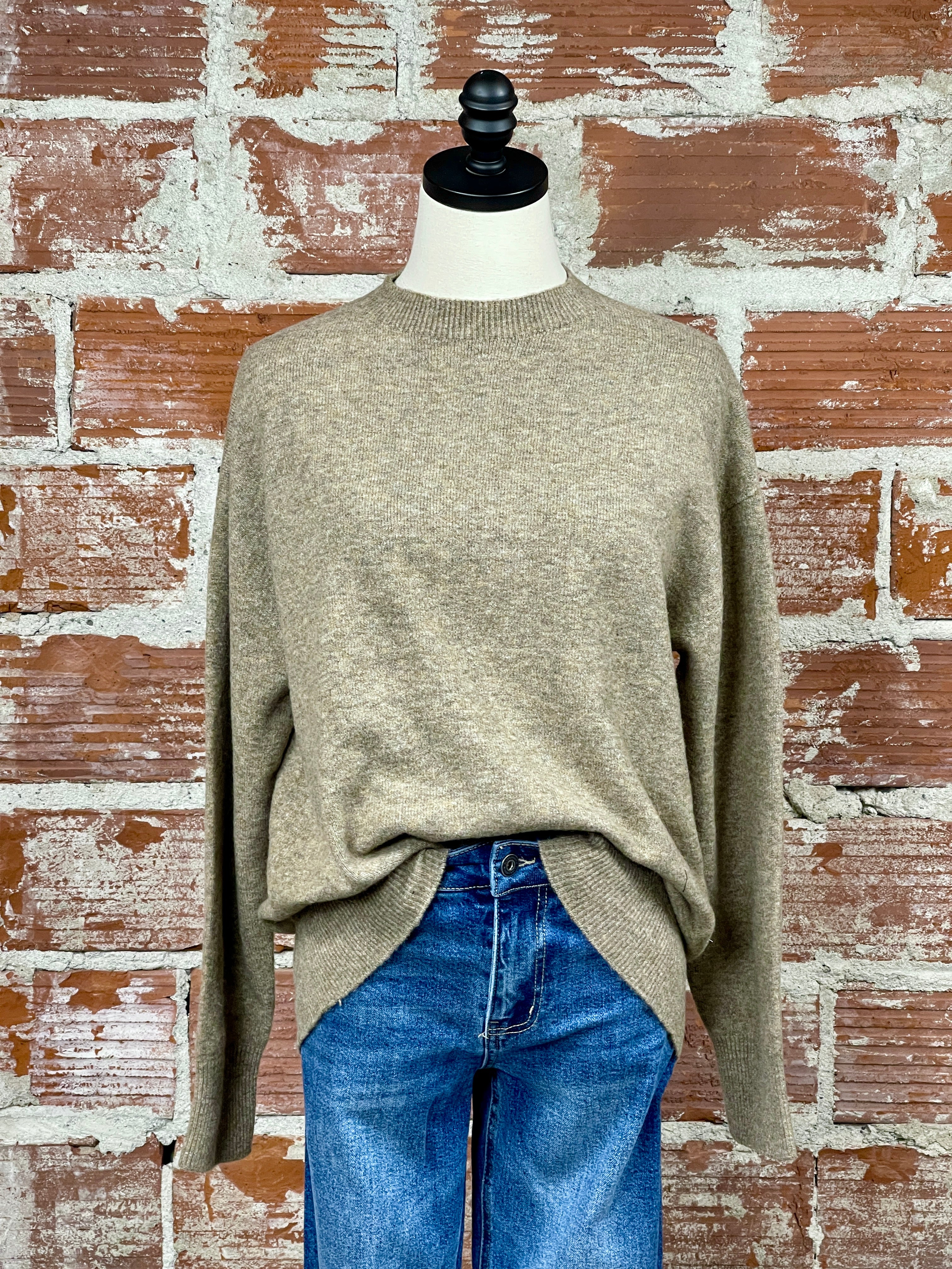 Z Supply Gia Sweater in Tan-131 - Sweaters F/W (June - Nov)-Little Bird Boutique