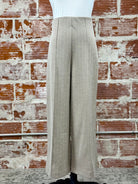 Kate Jacquard Pant in Almond Herringbone-220 Pants-Little Bird Boutique