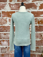 Z Supply Arlet Top in Green-121 - Jersey Tops F/W (June - Nov)-Little Bird Boutique