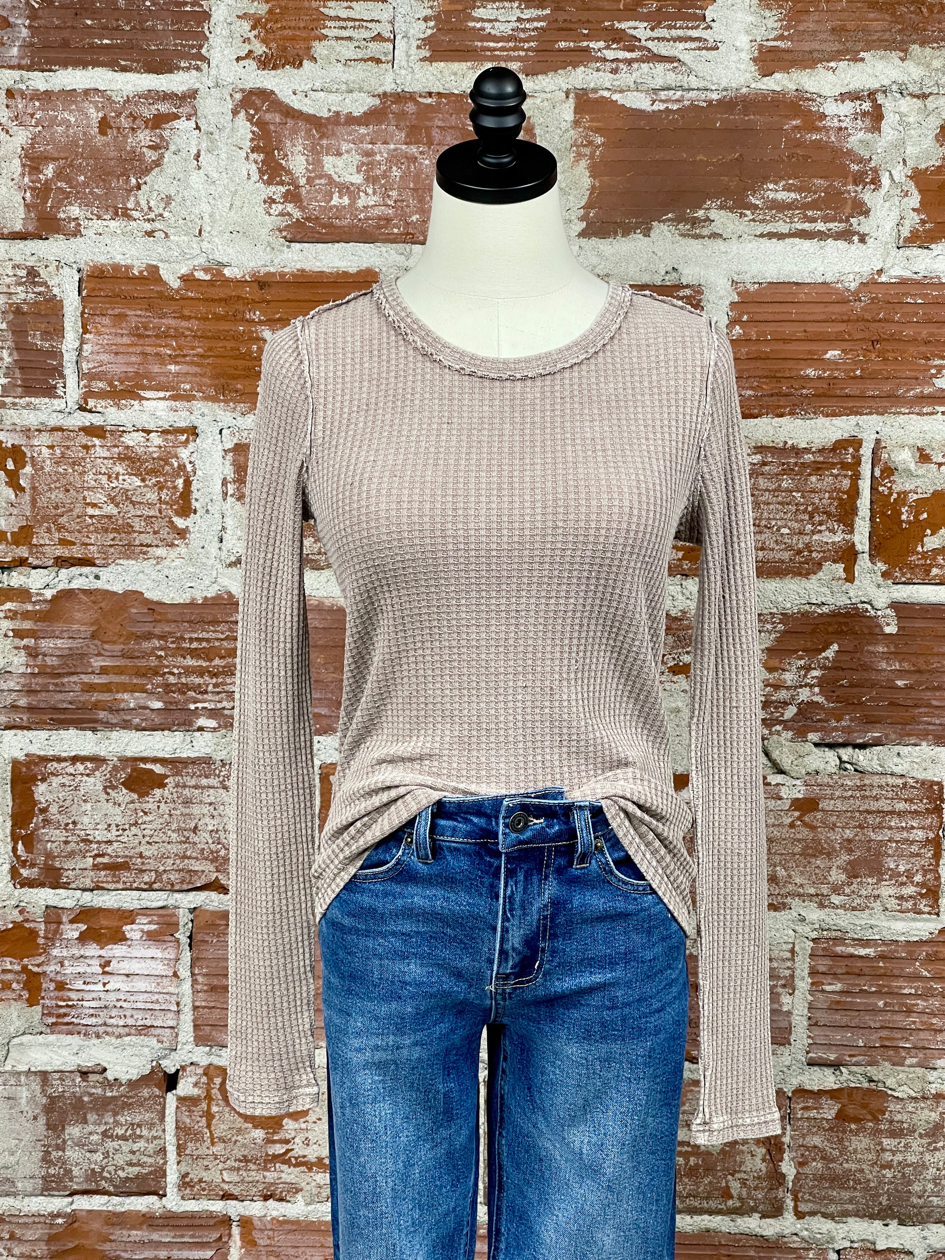 Z Supply Arlet Top in Tan-121 - Jersey Tops F/W (June - Nov)-Little Bird Boutique