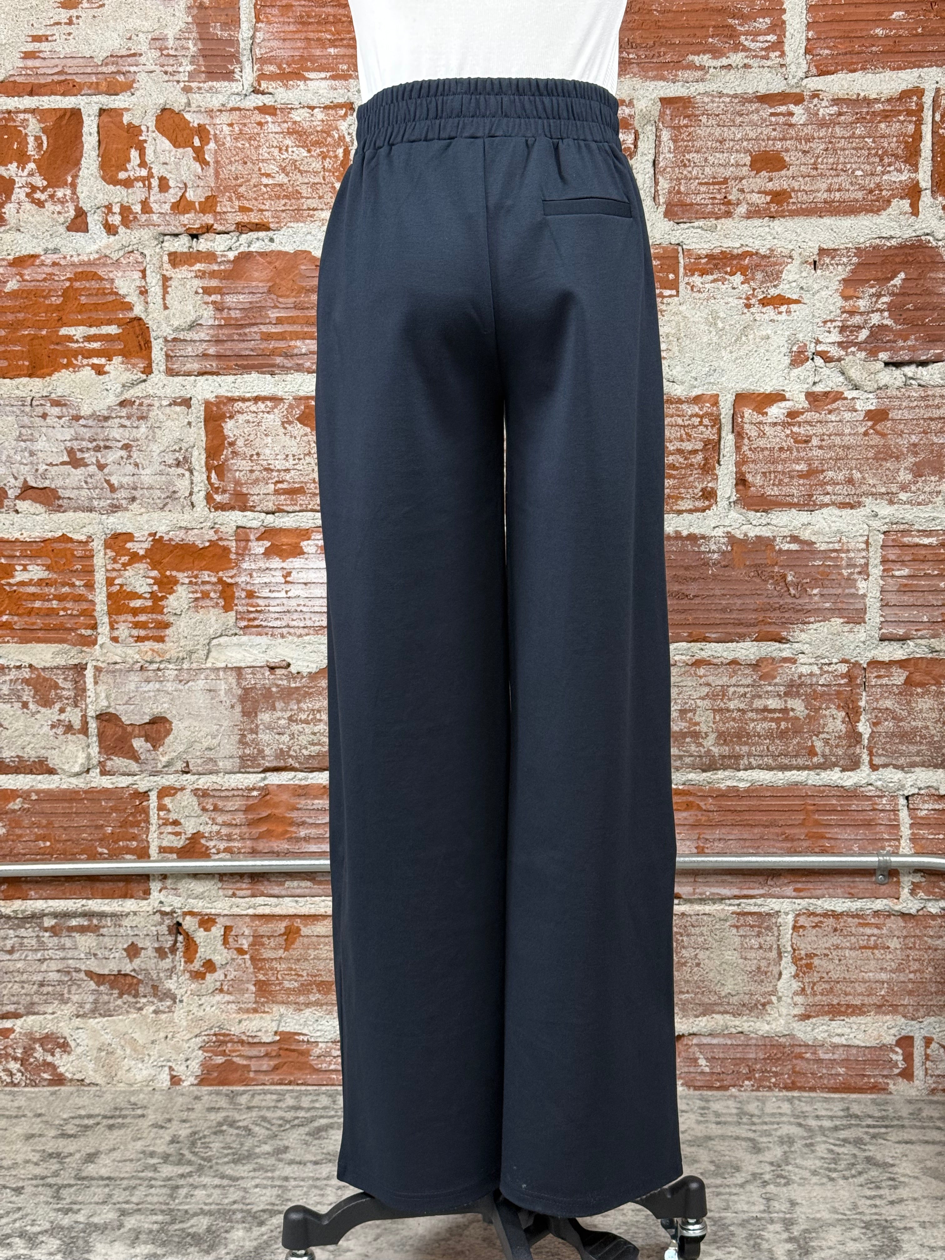 Kate Full Length Pant in Total Eclipse-220 Pants-Little Bird Boutique