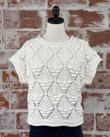 Jak & Rae Darlita Sweater in Natural-132 - Sweaters S/S (Dec - May)-Little Bird Boutique