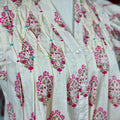 THML Paige Top in Ivory and Pink Floral-112 - Woven Top S/S (Dec - May)-Little Bird Boutique