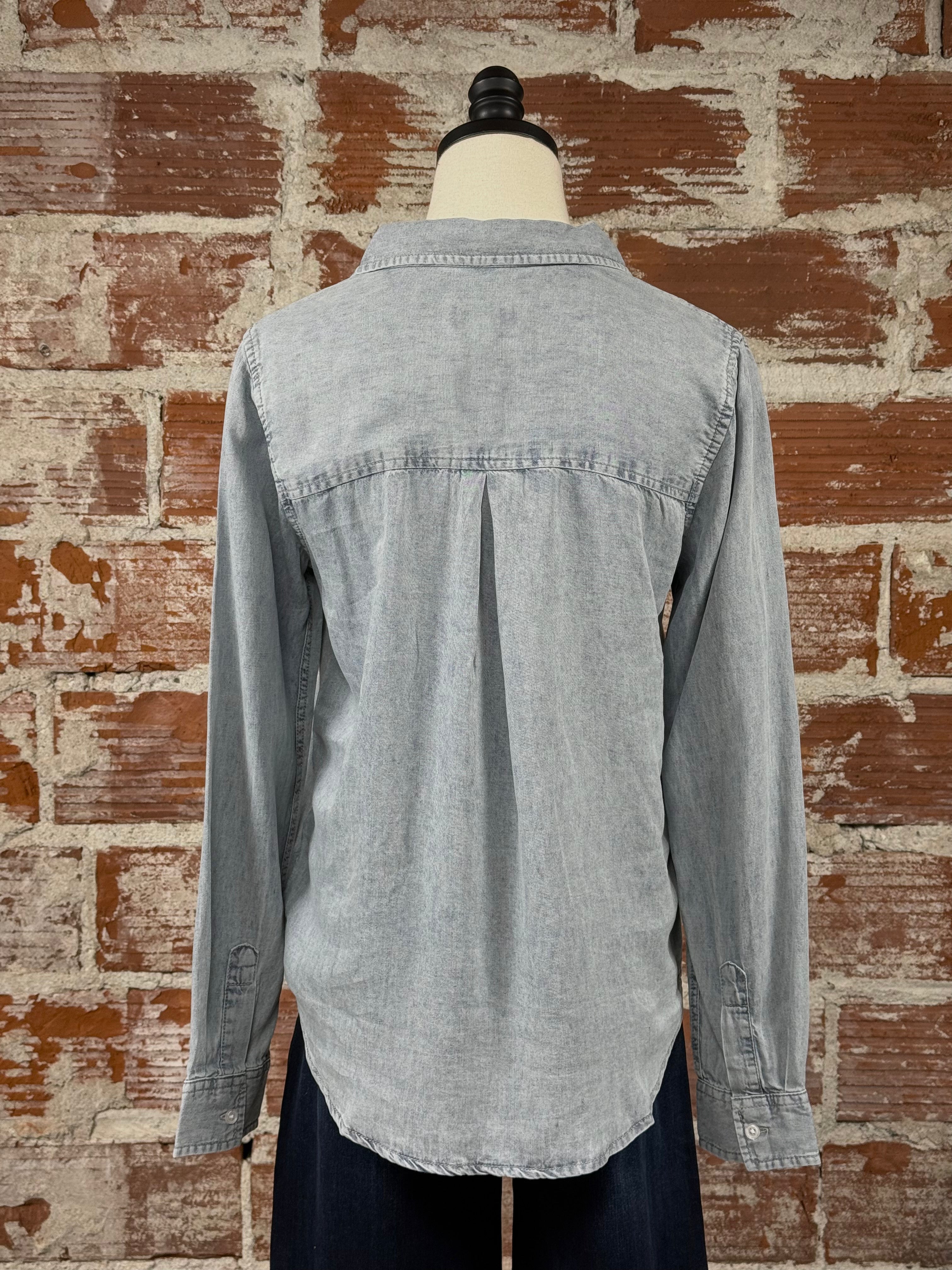 Thread and Supply Shay Shirt in June Wash-112 - Woven Top S/S (Dec - May)-Little Bird Boutique