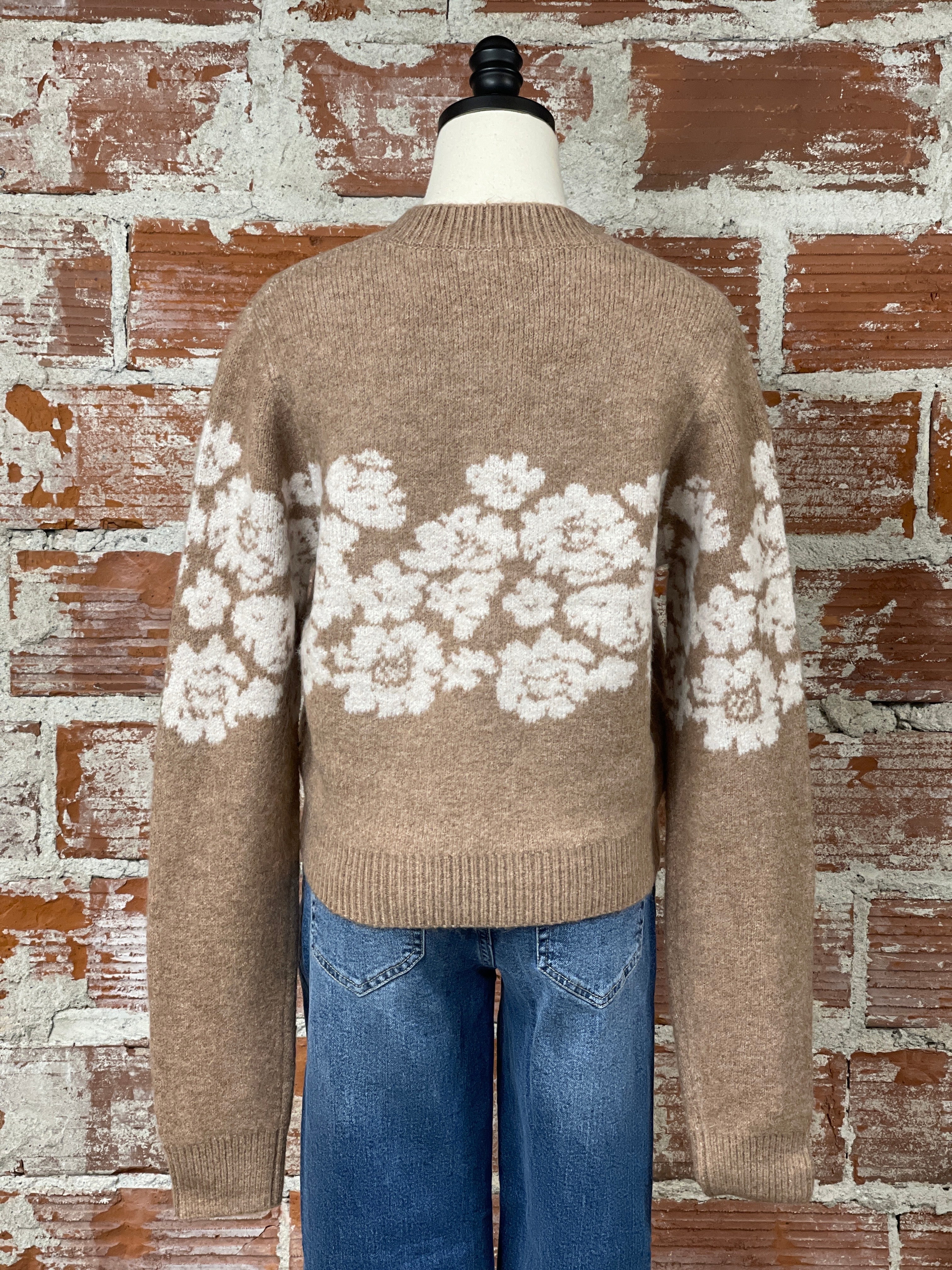 Z Supply Marisol Flora Sweater in Light Oatmeal-131 - Sweaters F/W (June - Nov)-Little Bird Boutique