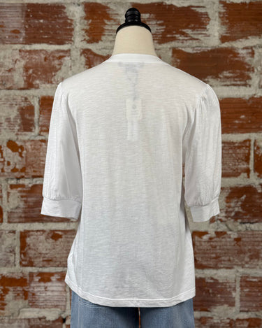 Sanctuary Mixed Media Tee in White-122 - Jersey Tops S/S (Dec - May)-Little Bird Boutique