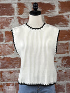 Everette Sweater in Ivory-132 - Sweaters S/S (Dec - May)-Little Bird Boutique