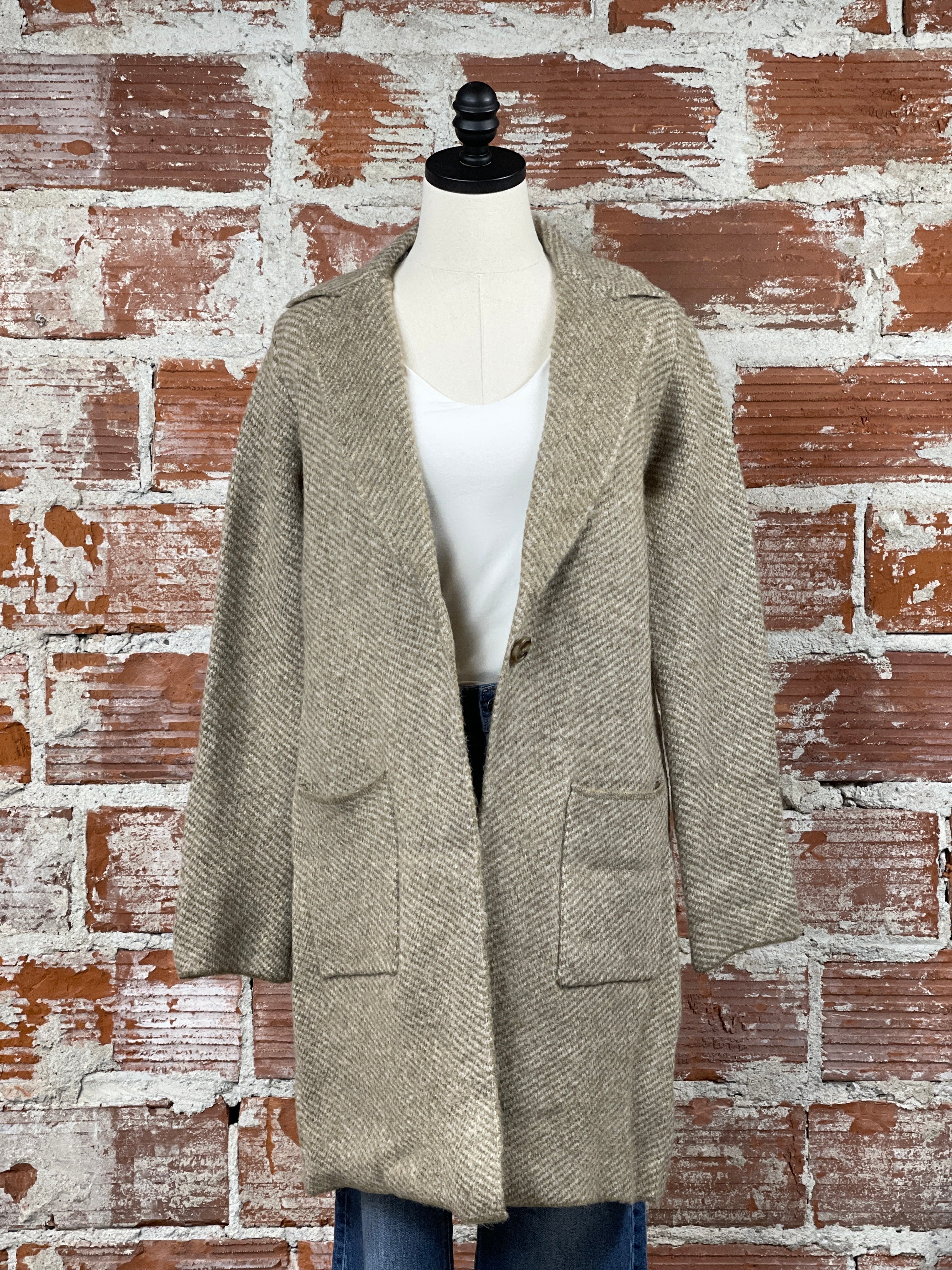 Cruising Coat in Mushroom-141 Outerwear Coats & Jackets-Little Bird Boutique