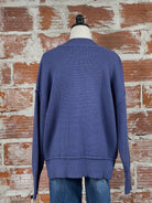 Dex Mock Neck Sweater in Deep Blue-131 - Sweaters F/W (June - Nov)-Little Bird Boutique