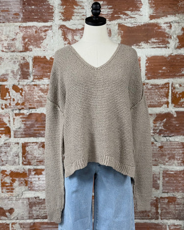 Melissa Sweater in Mocha-132 - Sweaters S/S (Dec - May)-Little Bird Boutique