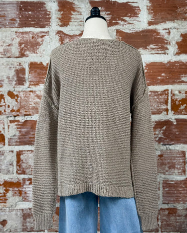 Melissa Sweater in Mocha-132 - Sweaters S/S (Dec - May)-Little Bird Boutique