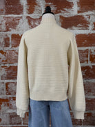 Sanctuary Knitted Bomber Sweater in Muslin-132 - Sweaters S/S (Dec - May)-Little Bird Boutique