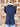 Carley Top in Navy-112 - Woven Top S/S (Dec - May)-Little Bird Boutique