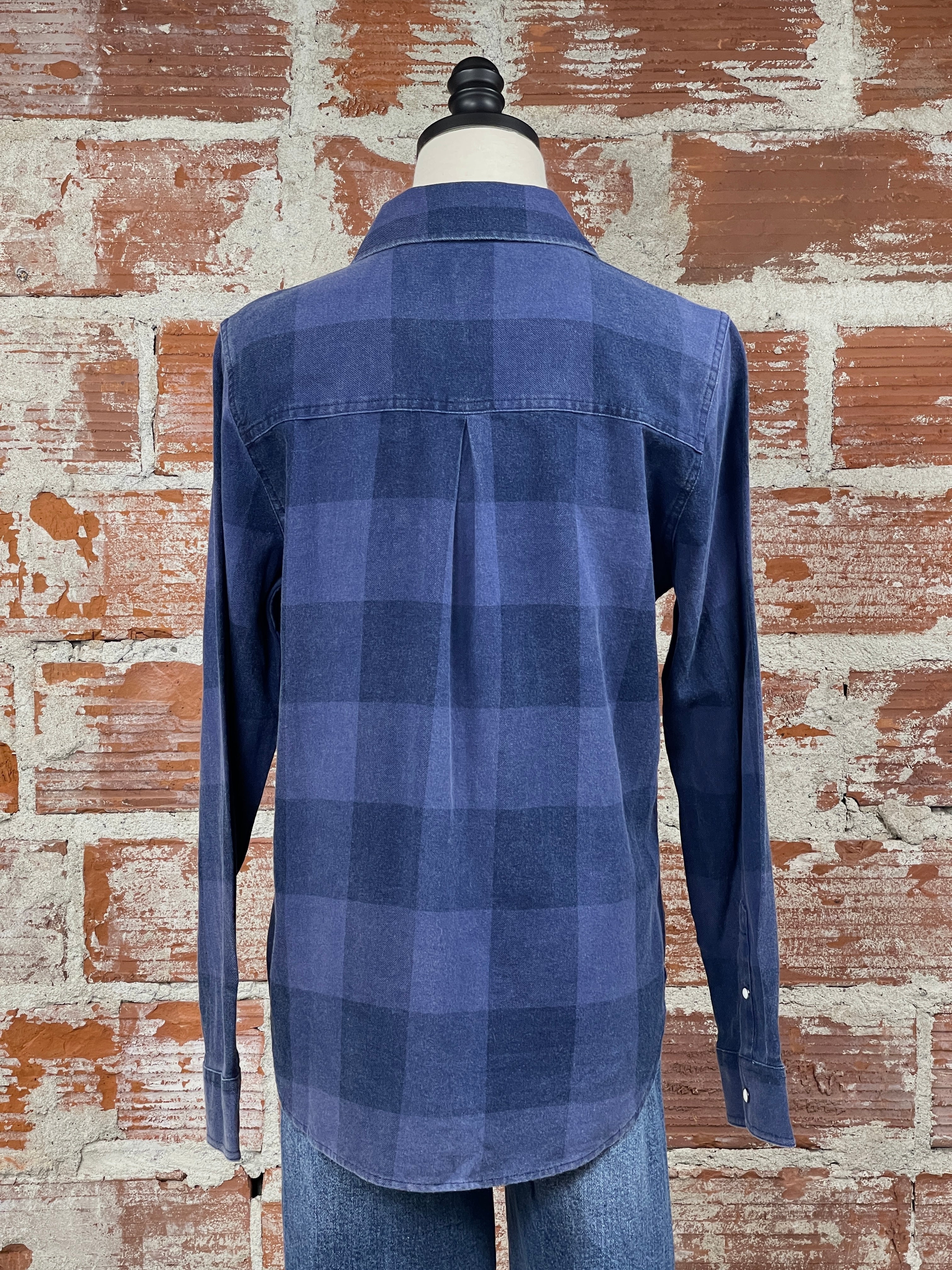 Flag and Anthem Georgianna Shirt in Navy-111 - Woven Top F/W (June- Nov)-Little Bird Boutique