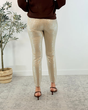 Kut from the Kloth Charlize High Rise Cigarette Leg Pants in Cream Silver-220 Pants-Little Bird Boutique